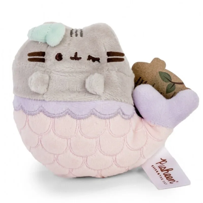 Pusheen Mini Pluche Knuffel Grijze Kat 13 cm von Aurora in Zeemeermin – Produktfoto