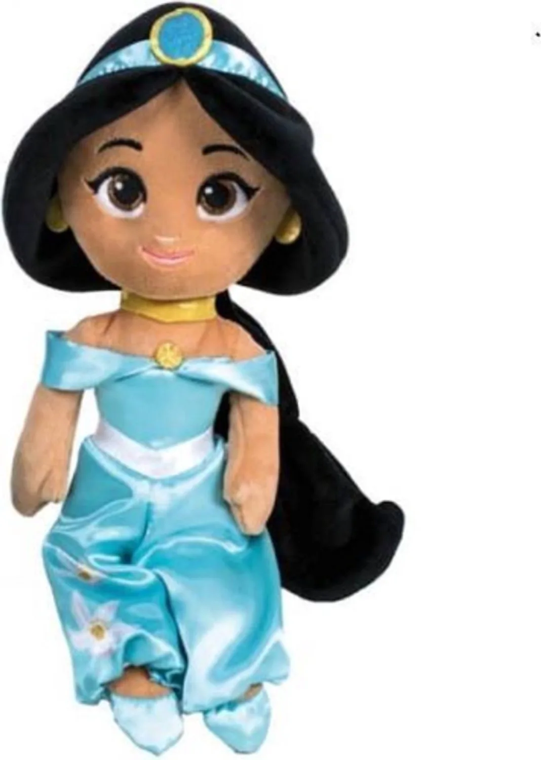 Jasmine Disney Aladdin Pluche Knuffel 30 cm - Speelgoed Prinses Yasmine Knuffels voor Kinderen - Genie Disney Princess Yasmin Plush Toy von Disney in Blau – Produktfoto