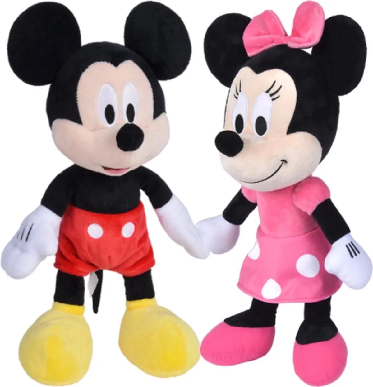 Mickey en Minnie Mouse Disney Pluche Knuffel Set 20 cm - Speelgoed Knuffels voor Kinderen - Minnie Mouse från Disney i Mickey Mouse – produktbild