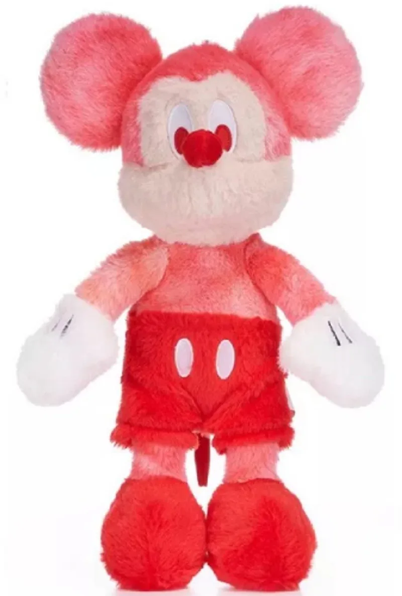 Mickey Mouse Disney Fluffy Pluche Knuffel 36 cm - Speelgoed Knuffels voor Kinderen Jongens Meisjes - Pluizige Disney Knuffelpop - Mickey en Minnie Mouse från Disney i Röd – produktbild