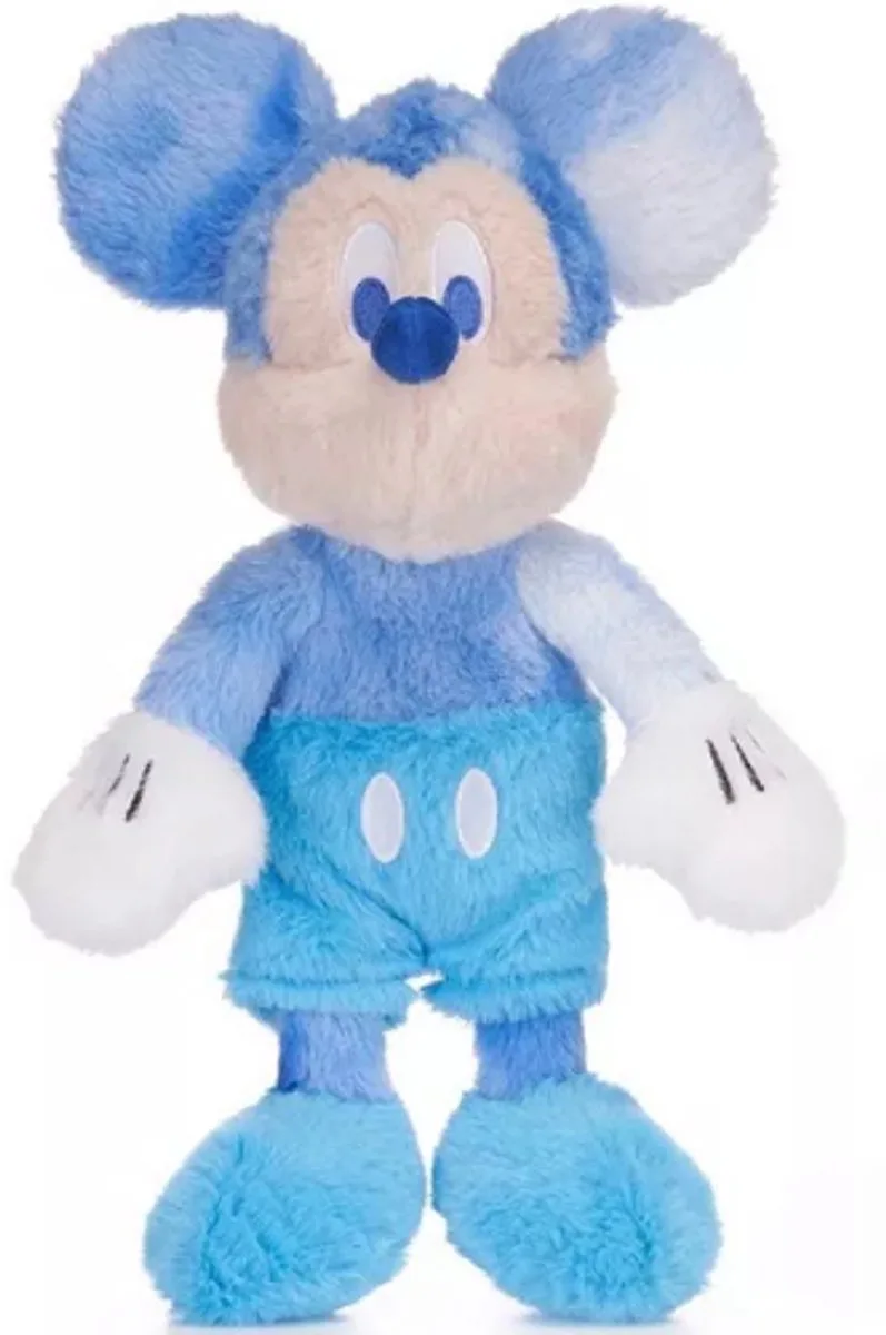 Mickey Mouse Disney Fluffy Pluche Knuffel 36 cm - Speelgoed Knuffels voor Kinderen Jongens Meisjes - Pluizige Disney Knuffelpop - Mickey en Minnie Mouse från Disney i Blå – produktbild