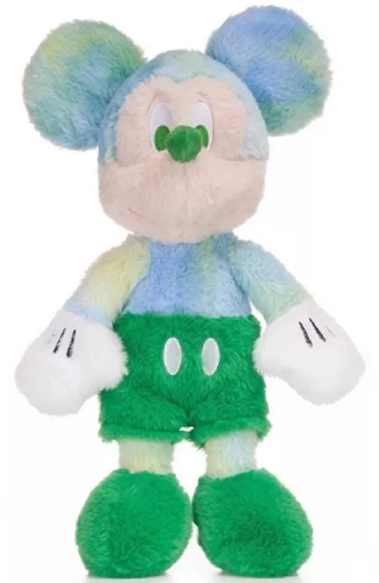 Mickey Mouse Disney Fluffy Pluche Knuffel 36 cm - Speelgoed Knuffels voor Kinderen Jongens Meisjes - Pluizige Disney Knuffelpop - Mickey en Minnie Mouse från Disney i Grön – produktbild