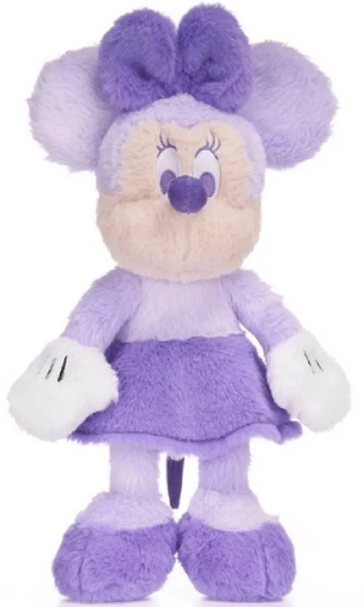 Minnie Mouse Disney Fluffy Pluche Knuffel 36 cm - Speelgoed Knuffels voor Kinderen Jongens Meisjes - Pluizige Disney Knuffelpop - Mickey en Minnie Mouse by Disney in Purple – product photo