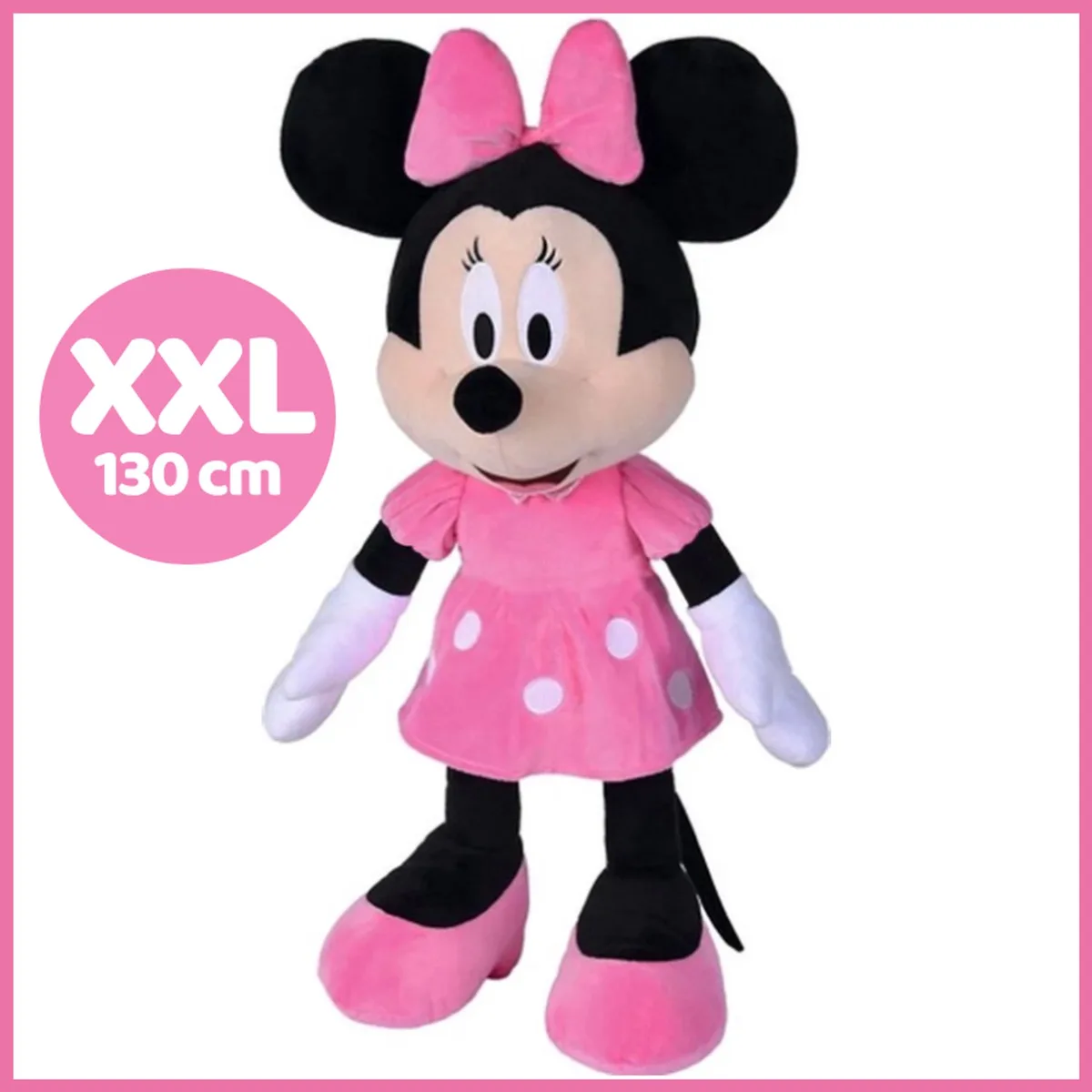 Minnie Mouse Disney Pluche Knuffel XXL 130 cm - Extra Groot Speelgoed voor Kinderen Jongens Meisjes - Grote Knuffels XL från Disney i Rosa – produktbild