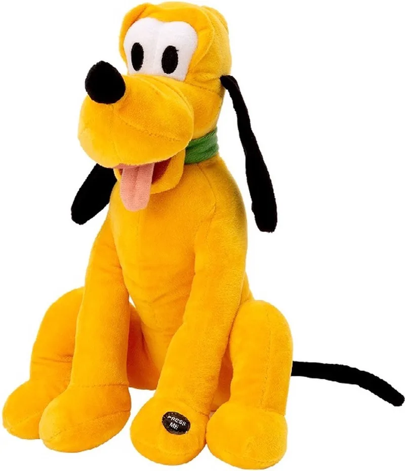 Pluto - Knuffel - Hond - Met Geluid - 30 cm fra Disney i Gul – produktbillede