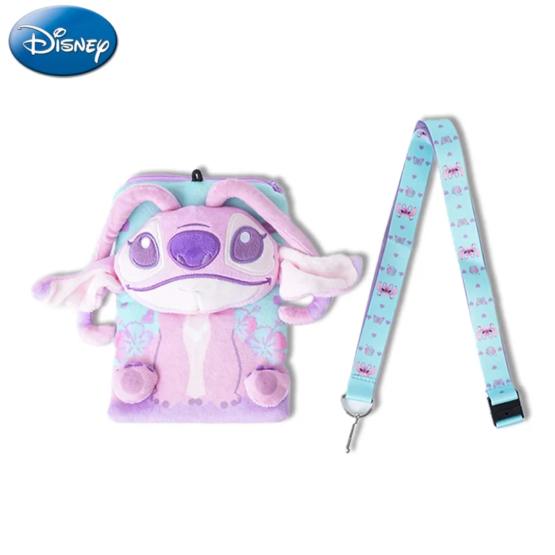 Porte-badge en peluche Stitch Angel avec tour de cou, sous licence officielle de Disney – photo du produit