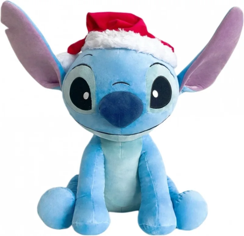 Simba Toys plush Disney Stitch - Lilo & Stitch knuffel met Santa Hat - 50cm von Disney in Blau – Produktfoto