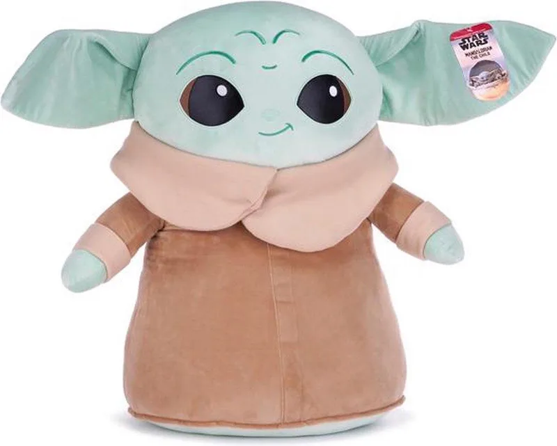 Star Wars The Mandalorian Pluche Knuffel Baby Yoda XXL 53 cm de Disney en Marron – photo du produit