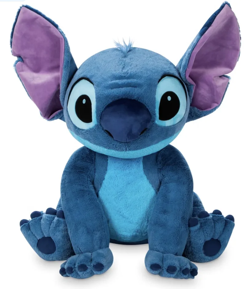 Stitch Jumbo Soft Toy - Groot Knuffelbeest - Pluche fra Disney i Blå – produktbillede
