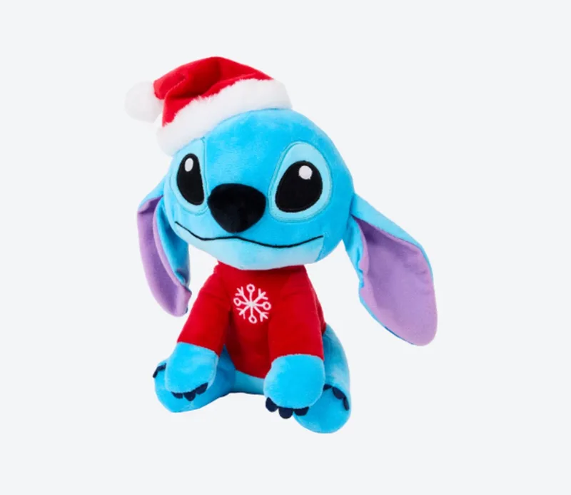 Stitch Kerstknuffel – Disney – Pluche 25 cm – Disney Feesteditie – Christmas van Disney in Rood – productfoto