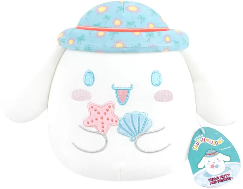 Squishmallows - Hello Kitty and Friends - Seize the Moment Cinnamoroll Hat - 20cm Plush van Jazwares in Meerkleurig – productfoto