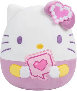 Squishmallows Knuffel Pluche Hello Kitty - Hello Kitty Digital Heart 20cm de Jazwares en Multicolore – photo du produit 1 sur 2