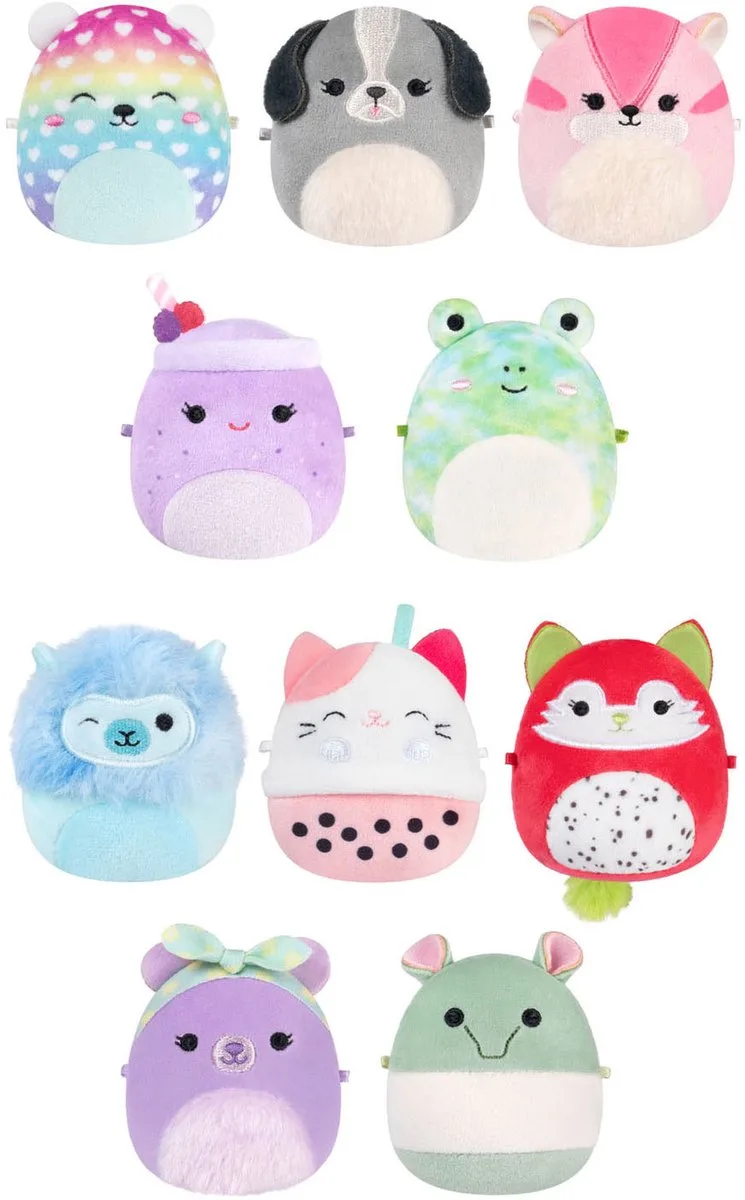 Squishmallows Knuffel Pluchen Micromallows 5-Pack 6cm de Jazwares en Multicolore – photo du produit