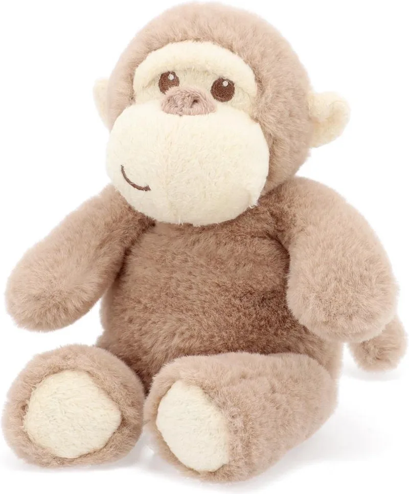 aapje Marcel - 14 cm - Dieren knuffelbeesten van Keel Toys in Bruin – productfoto