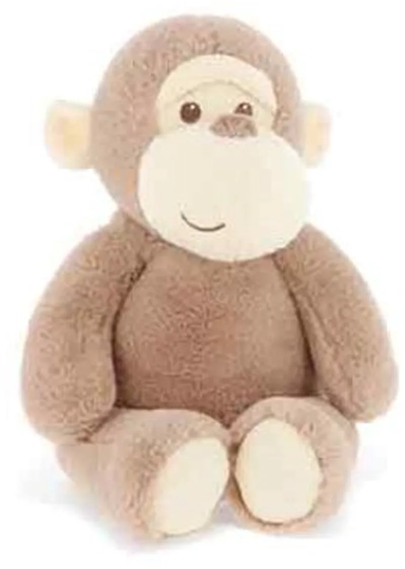 aapje Marcel - 25 cm - Dieren knuffelbeesten van Keel Toys in Bruin – productfoto