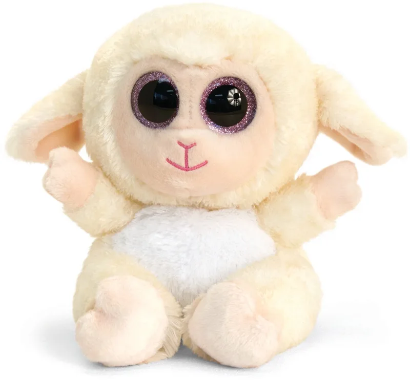 Animotsu - Knuffel - Lam - 15 cm van Keel Toys in Crème – productfoto