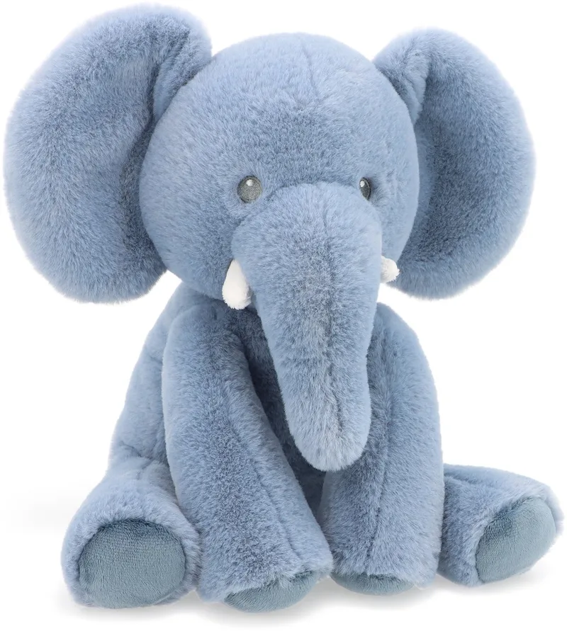 Baby olifant - 25 cm - Dieren knuffelbeesten van Keel Toys in Blauw – productfoto