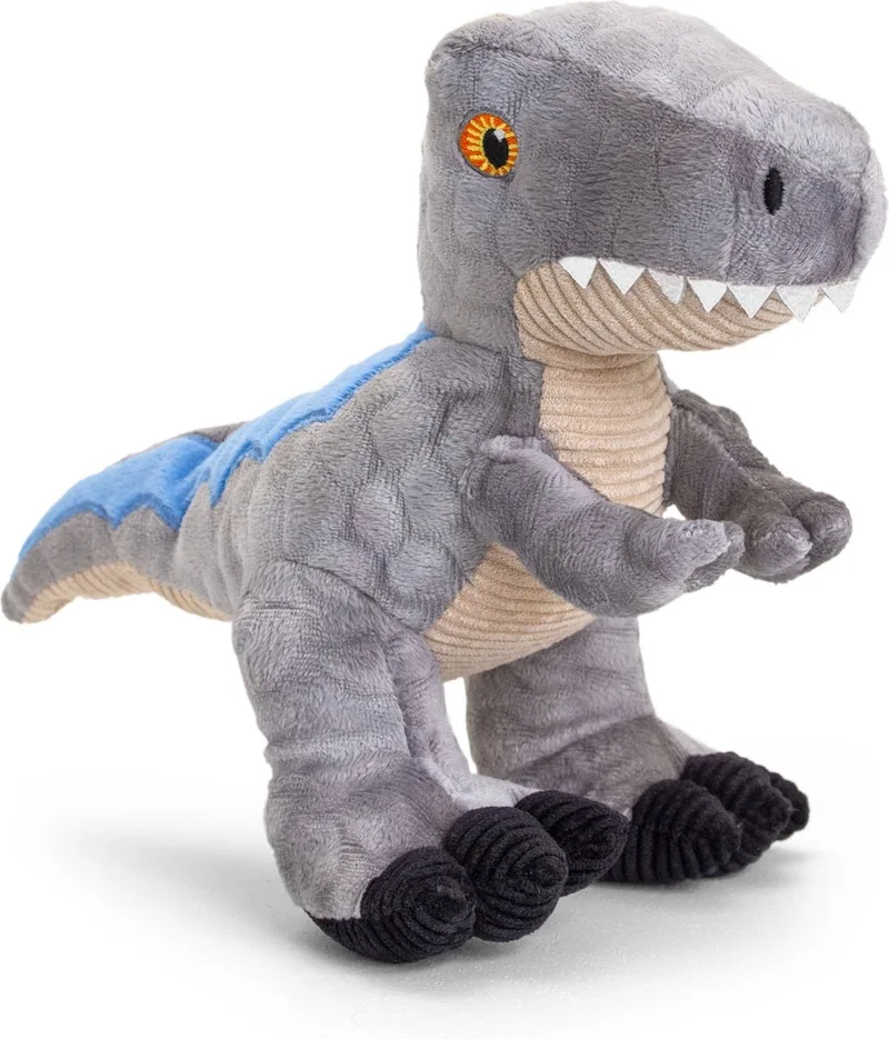 Dinosaurus Raptor - 26 cm - Dieren knuffelbeesten van Keel Toys in Meerkleurig – productfoto 1 van 2