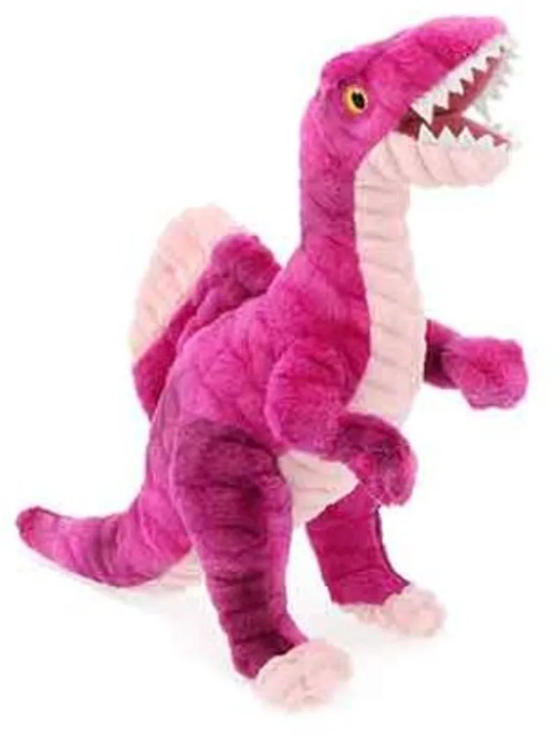 Dinosaurus Spinosaurus - 26 cm - Dieren knuffelbeesten van Keel Toys in Paars – productfoto
