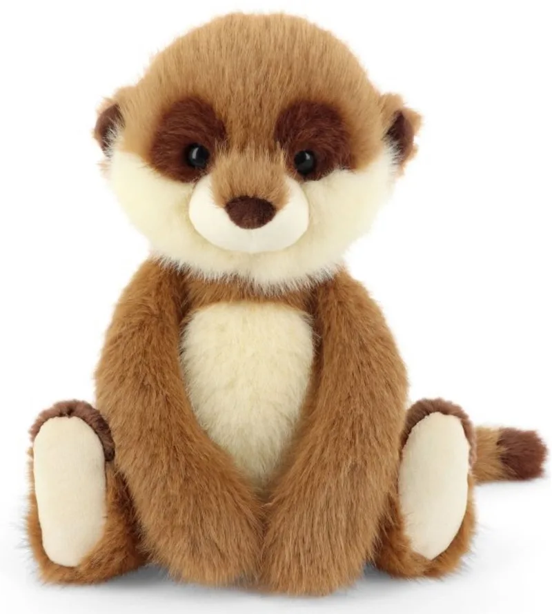 Enchanted stokstaartje - 20 cm - Dieren knuffel van Keel Toys in Bruin – productfoto