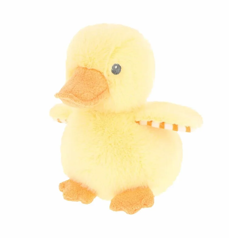 Gele eend - 15 cm - dieren knuffels van Keel Toys in Geel – productfoto