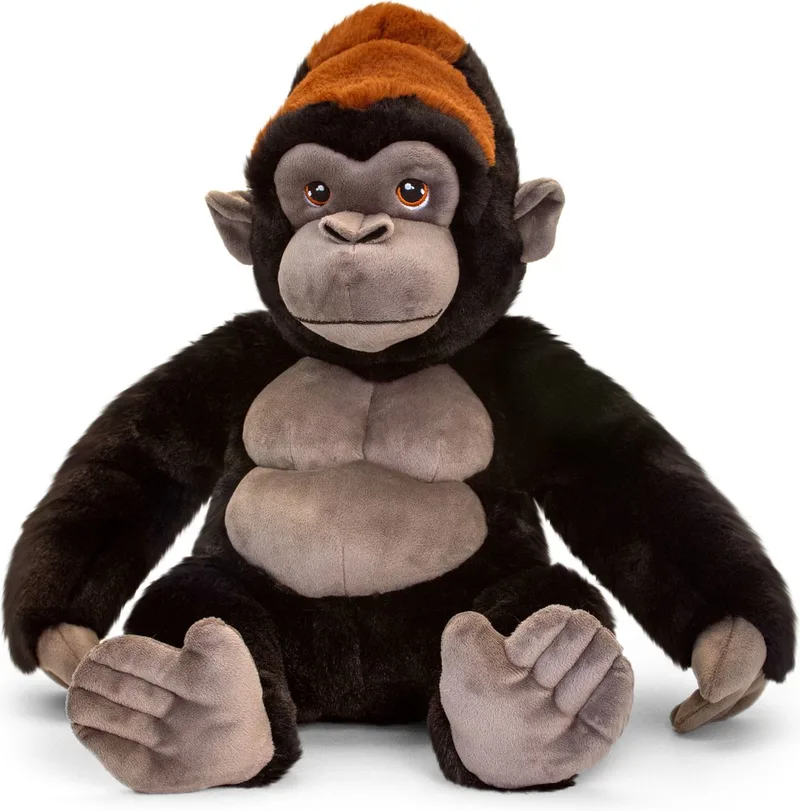 Gorilla - 45 cm - Dieren knuffelbeesten van Keel Toys in Meerkleurig – productfoto