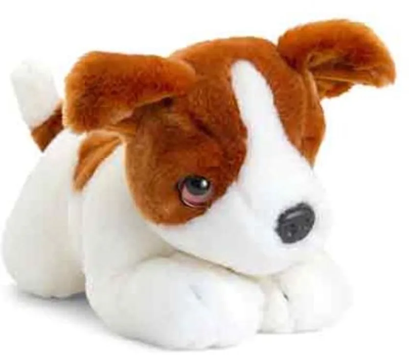 Hond - 32 cm - Dieren knuffelbeesten van Keel Toys in Bruin – productfoto