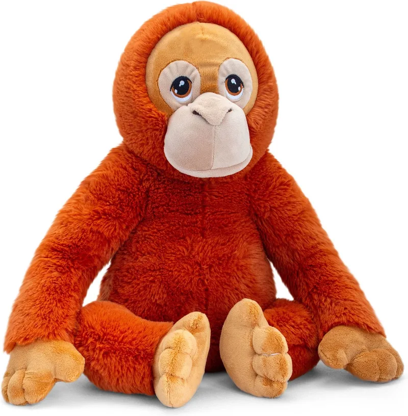 Keeleco Pluche Knuffel Orang Oetan Aap 45 cm van Keel Toys in Meerkleurig – productfoto