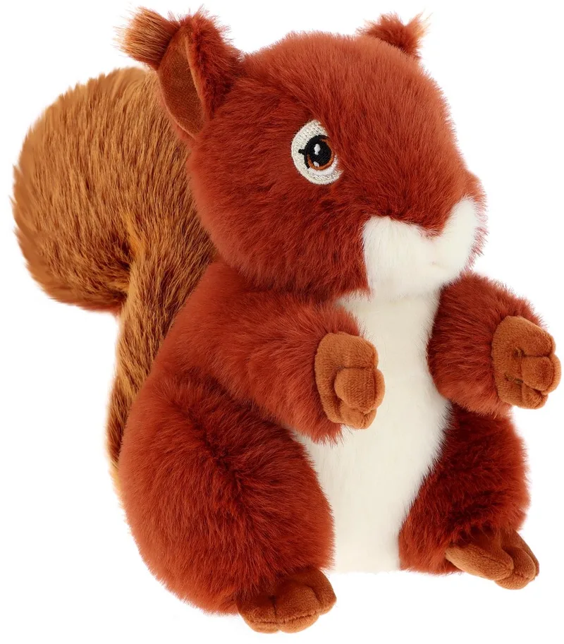 Keeleco rode eekhoorn knuffel - 15 cm - dierenknuffels van Keel Toys in Bruin – productfoto