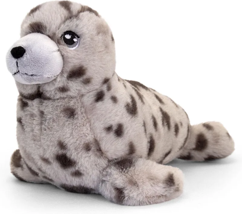 Keeleco Toys Knuffel Zeehond Pup 20 cm hoog van Keel Toys in Grijs – productfoto