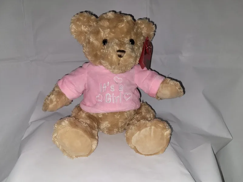 Knuffel "Its a Girl" 30 cm keel toys van Keel Toys in Bruin – productfoto