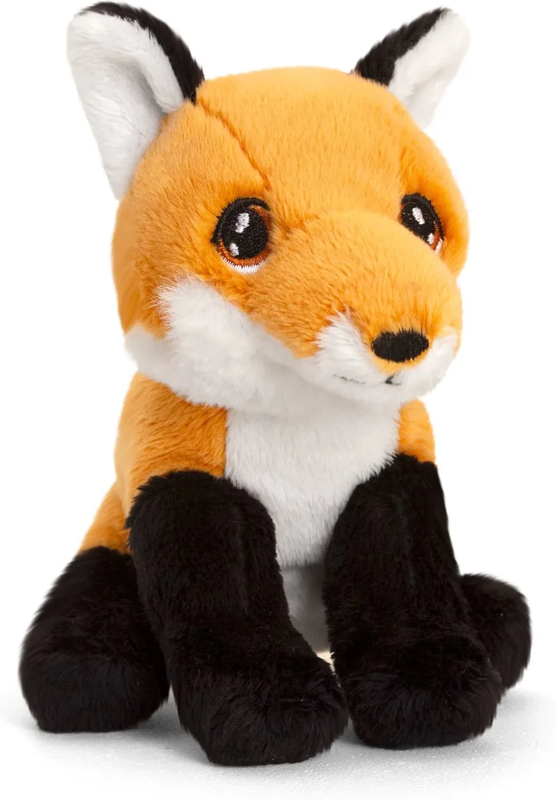 Knuffel - Vos - rood - dieren knuffels - pluche - 12 cm fra Keel Toys i Flerfarvet – produktbillede