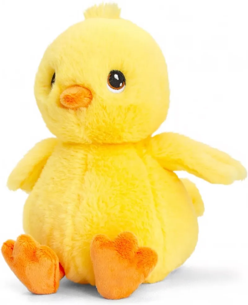 Kuiken - 18 cm - Dieren knuffelbeesten van Keel Toys in Geel – productfoto