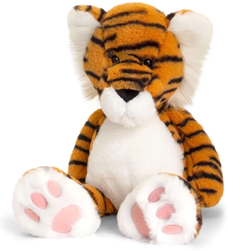 Love to Hug Tijger - 18 cm - Dieren knuffels van Keel Toys in Grijs – productfoto