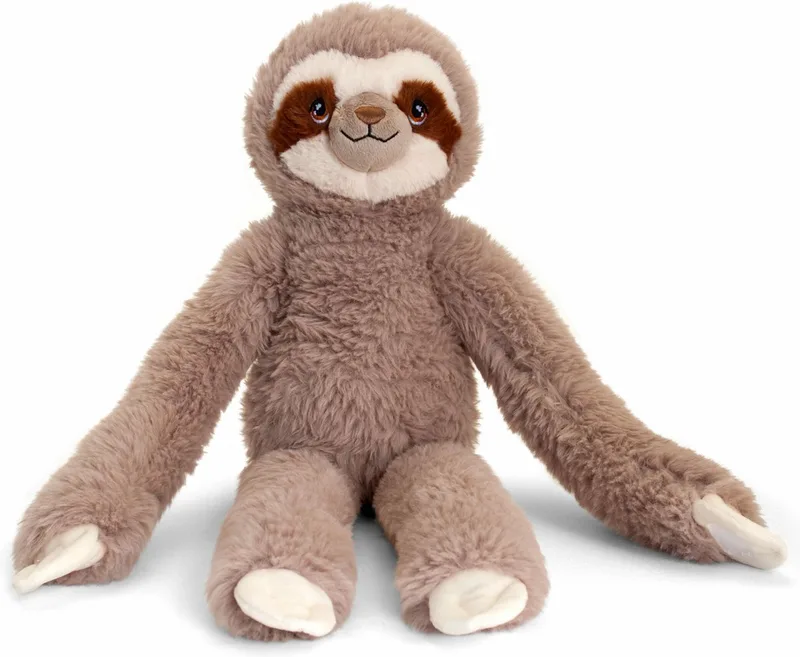 Luiaard - 38 cm - Dieren knuffels van Keel Toys in Grijs – productfoto