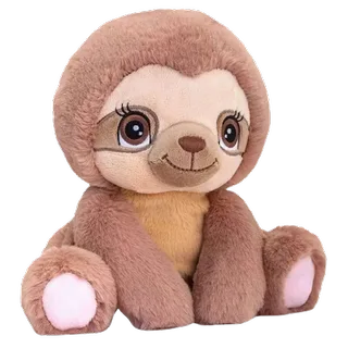 Luiaard pluche knuffel 16 cm - zacht - geborduurde ogen - knuffelbeest van Keel Toys in Meerkleurig – productfoto 2 van 2