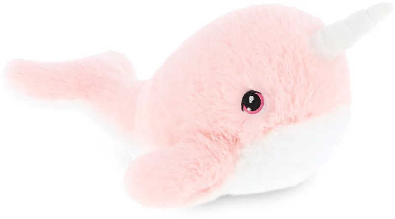 Narwal - 25 cm - Dieren knuffelbeesten van Keel Toys in Roze – productfoto
