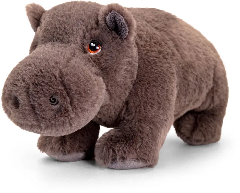 Nijlpaard - 30 cm - Dieren knuffelbeesten van Keel Toys in Bruin – productfoto