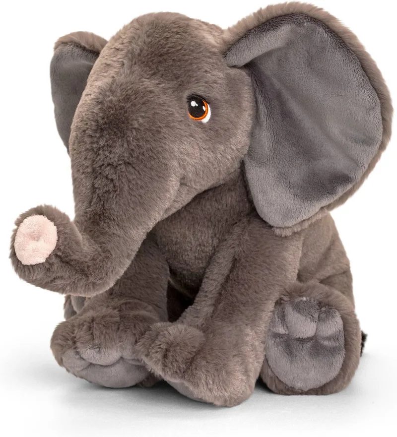Olifant - 35 cm - Dieren knuffelbeesten van Keel Toys in Meerkleurig – productfoto