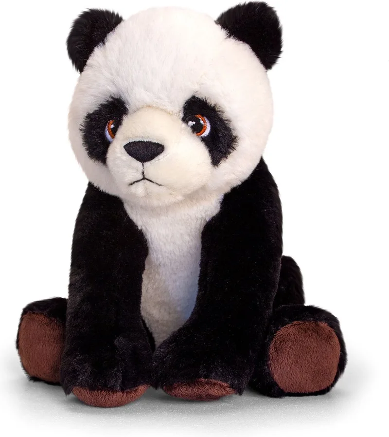 Panda - 25 cm - Dieren knuffelbeesten van Keel Toys in Meerkleurig – productfoto