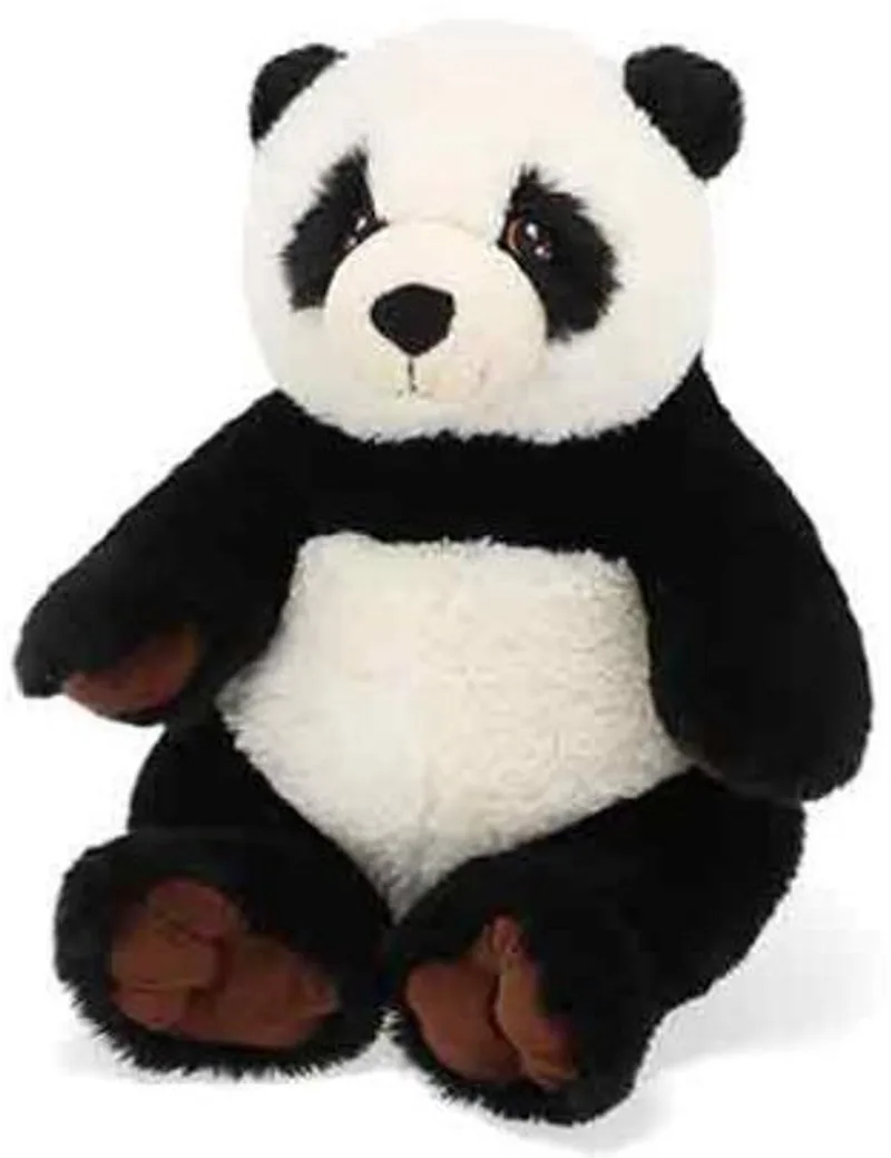 panda - 48 cm - Dieren knuffelbeesten van Keel Toys in Zwart – productfoto