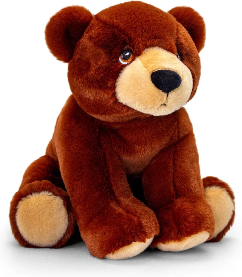 pluche bruine beer 18cm duurzaam knuffeldier. van Keel Toys in Meerkleurig – productfoto