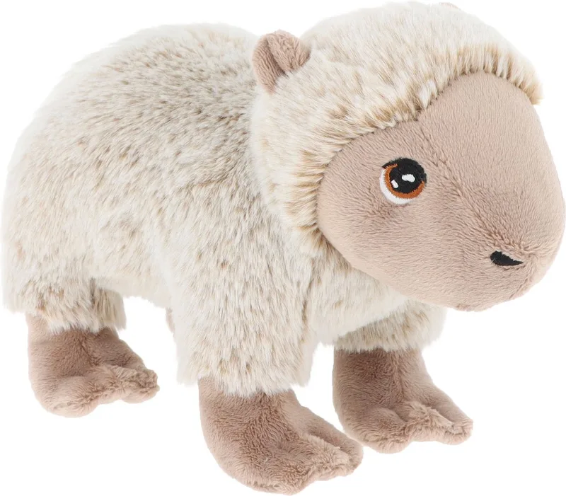 pluche Capybara knuffeldier - staand - 20 cm - Luxe kwaliteit knuffels van Keel Toys in Grijs – productfoto