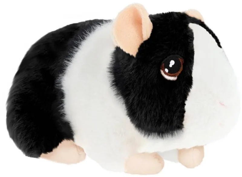 pluche Cavia - knuffeldier - met geluid - 15 cm - knuffel Cavia - Eco collectie van Keel Toys in Zwart – productfoto