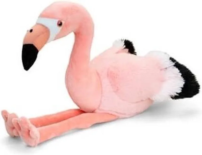 pluche flamingo knuffel 25 cm van Keel Toys in Meerkleurig – productfoto