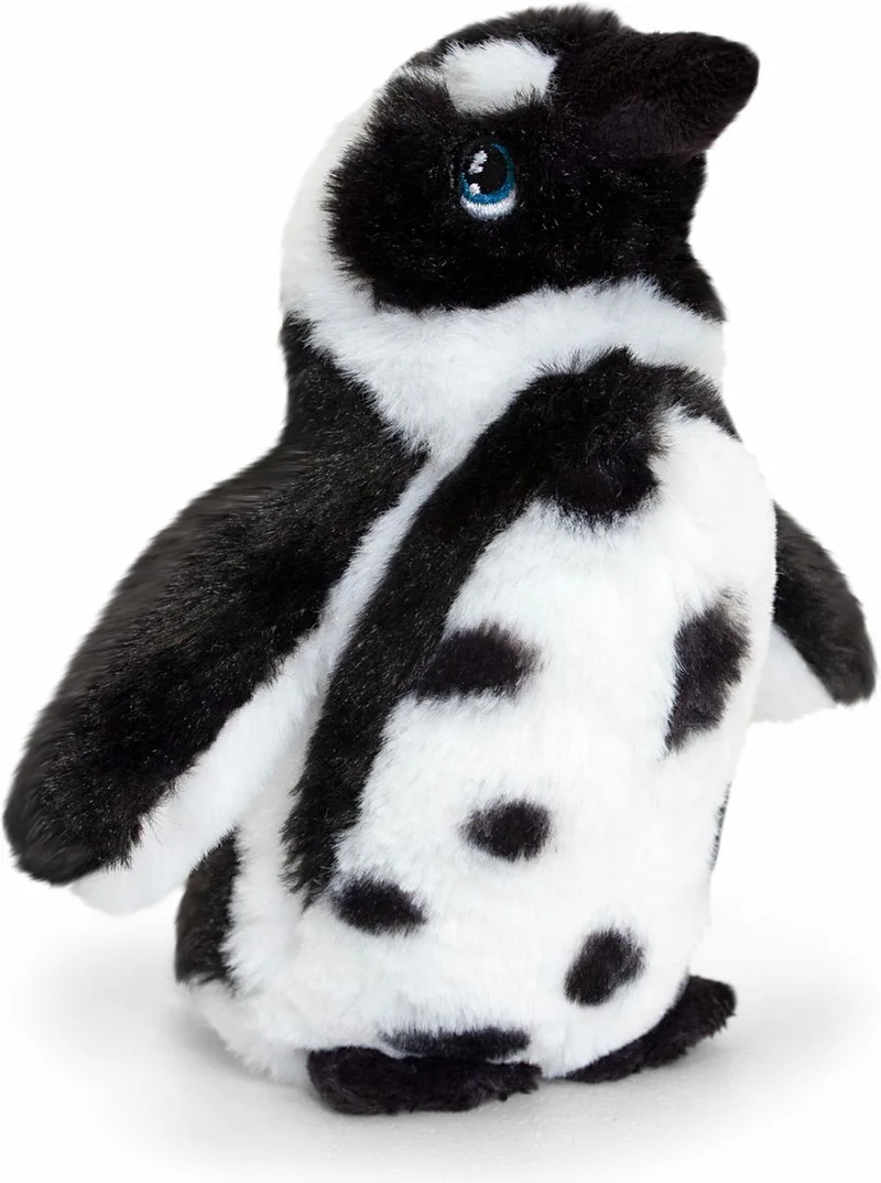 pluche Humboldt pinguin knuffeldier - wit/zwart - staand - 18 cm - Pooldieren van Keel Toys in Meerkleurig – productfoto