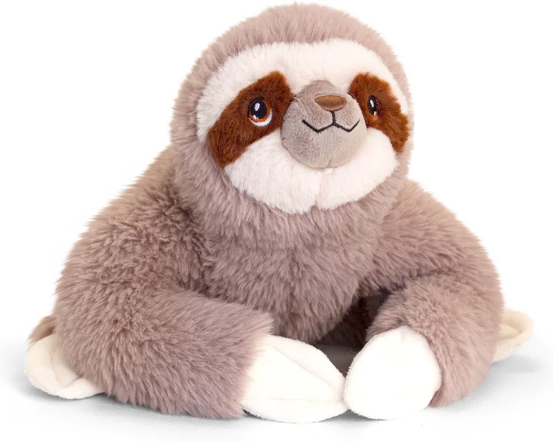 Pluche knuffel luiaard - 25 cm - Dieren knuffelbeesten van Keel Toys in Meerkleurig – productfoto