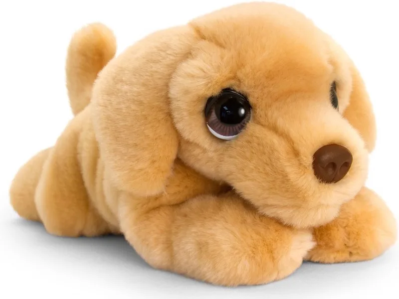 pluche Labrador honden knuffel 37 cm - Honden knuffeldieren - Speelgoed voor kind van Keel Toys in Bruin – productfoto
