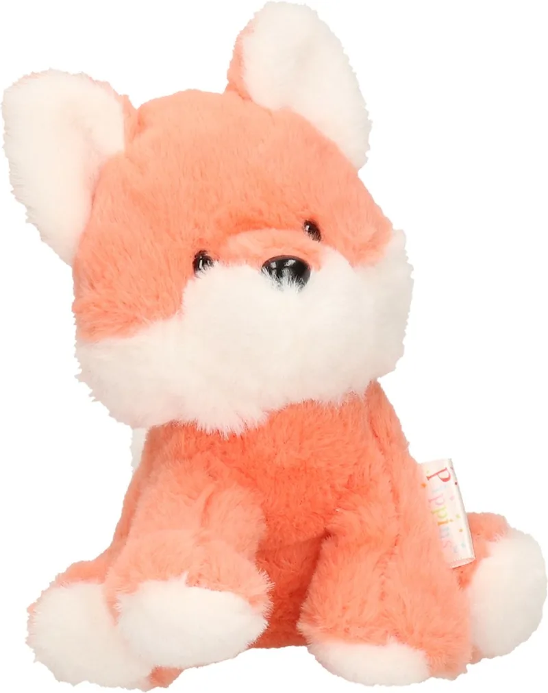 pluche Vos knuffel 14 cm - Vossen bosdieren knuffeldieren - Speelgoed voor kind van Keel Toys in Oranje – productfoto