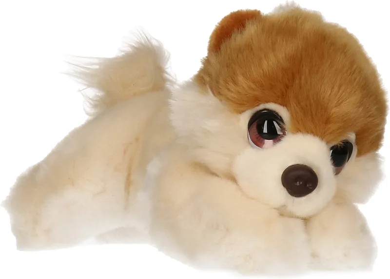 Pomeranian - honden knuffel - lichtbruin/beige - pluche - 25 cm van Keel Toys in Bruin – productfoto